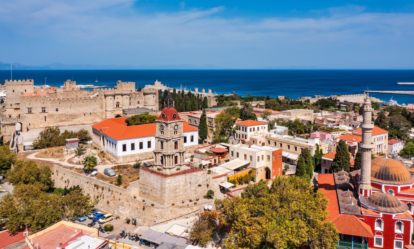 The medieval Rhodes Old Town has been designated as a UNESCO World Heritage Site. 